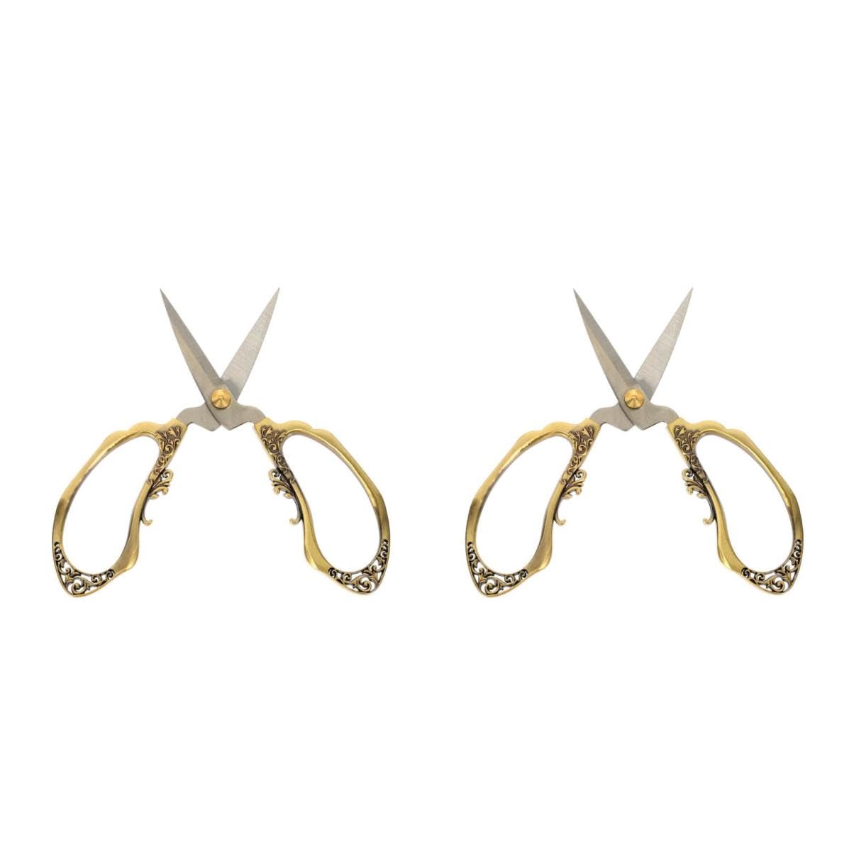 Operitacx 2pièces Ciseaux De Broderie Vintage Inoxydable Outil De Couture Léger Et Pratique Pour Artisanat Et Couture Manuelle