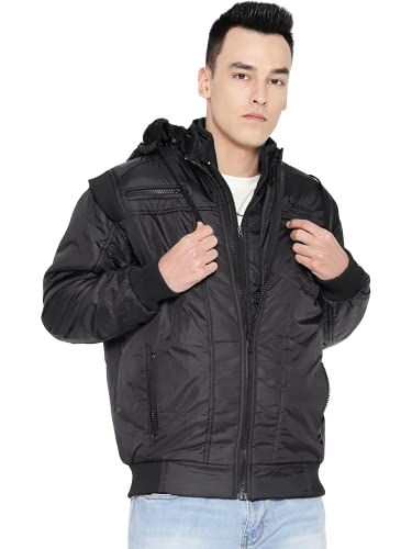 Image of TrapNation Men's Solid Regular Jacket Jerkin Storm