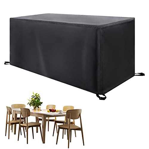 Housse de table rectangulaire contre la pluie et l'humidité du rotin 220cm