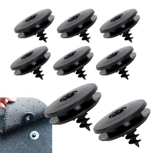 MOXRUQ 8 PCS Car Carpet Fixing Clips, Non-Slip Plastic Car Mat Screws,...