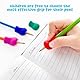 10 Stück Schreibhilfe für Stift Kinder,Stifthalter Kinder Hilfe Silikon,Schreibhilfe Stifthaltung Kinder Hilfsmittel,Stiftehalter Kinder für Ergonomische Pencil Stifte,Linkshänder Oder Rechtshänder