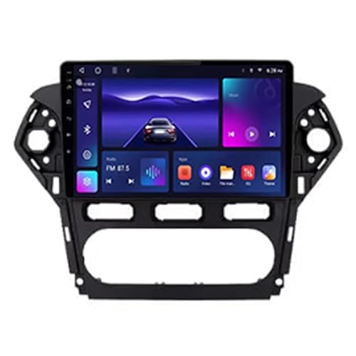 GaiHLi Android 15 rádio de carro 9 polegadas ecrã tátil reprodutor de Mirror Link para Ford Mondeo 4 Mk4 2010-2014 carro conecta e reproduz carro áudio FM, 4 Core WiFi 2G + 32G