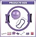 Strenvo Yoga Pilates Ring Set for Home Workouts – 18 Pcs Fitness Kit for Women – Resistance & Toning Accessories with Circle Ring, Ideal for Full Body Toning & Flexibility (Purple)