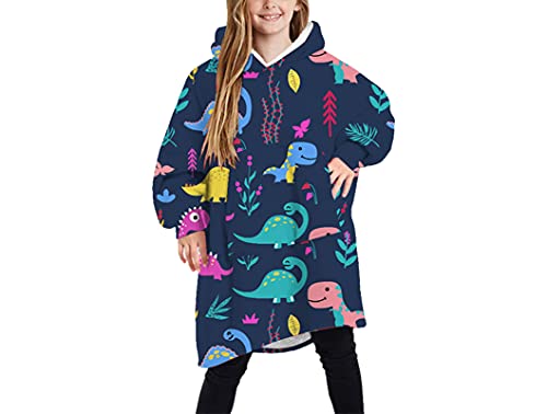 Sweat à capuche avec grande poche en polaire Sherpa pour filles et garçons - - Taille Unique Cover