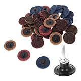 Cabilock 45 Stück Teiliges Polier und Schleifscheiben Nylon Schleifscheiben mit Haftbefestigung Verschleißfest Vielseitig Einsetzbar für Winkelschleifer und Metalloberflächenbearbeitung