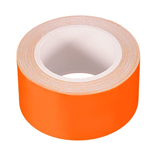 Image of MECCANIXITY Glow in The Dark Tape 9.8 Ft x 1 Inch Luminous Fluorescent Tape for Night Outdoors Indoors Decorations Signs, Orange