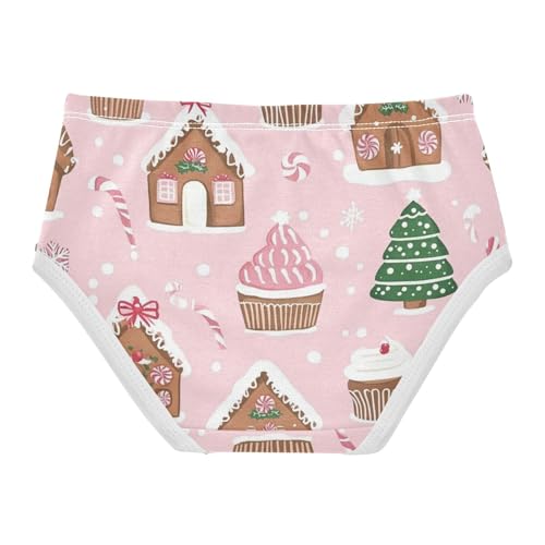 Soft Girls' Panties Breathable Toddler Underwear for Toddlers Cupcakes Pattern Sweet Theme in Sizes 2T,3T, 4T, 5T, 6Y and 8Y2