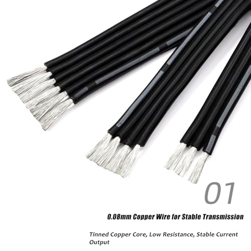 Câble silicone 20AWG résistant au feu pour câblage de moteur - 2