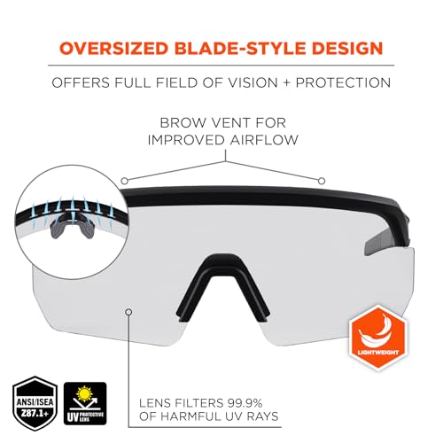 Image of Ergodyne Skullerz Aegir Safety Glasses, ANSI Z87.1+