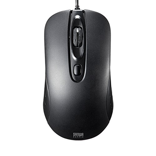 Souris laser USB SANWA ma-ls27bk filaire noire de 3400 DPI pour PC
