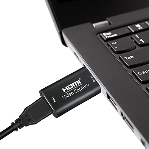 Karta pro záznam videa, karta s videozáznamem, 4K HDMI na USB 2.0 capture card, Full HD 1080p Video Capture Device, praktická kompaktní herní karta pro hraní her, streaming TV, pro Windows Mac OS