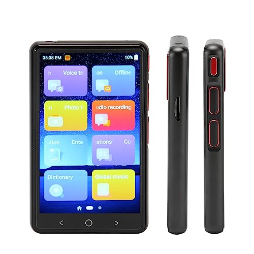 Smart Translator, 135 Language Translation, 2 Way Voice Translator,Voice Translation on 4in, Multipurpose Device for Travel, Shopping, Learning (Black)