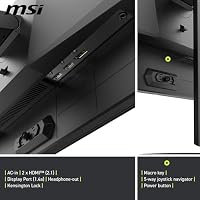 MSI MAG 274QPA QD-OLED X24 27-Zoll-WQHD-Gaming-Monitor, 2560 x 1440 Quantum Dot OLED-Panel, 240 Hz, 0,03 ms, G-SYNC-kompatibel, AMD FreeSync Premium, HDMI 2.1, DP 1.4a, höhenverstellbar, schwarz – Ansicht 6