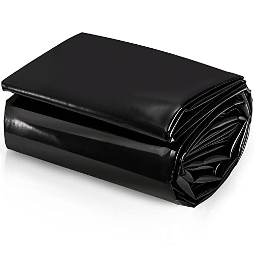 Yarlung 10x13 Feet Pond Liner, 20 Mil Fish Pond Mat Black HDPE Pond Liner for Waterfall, Garden Fountains, Water Features