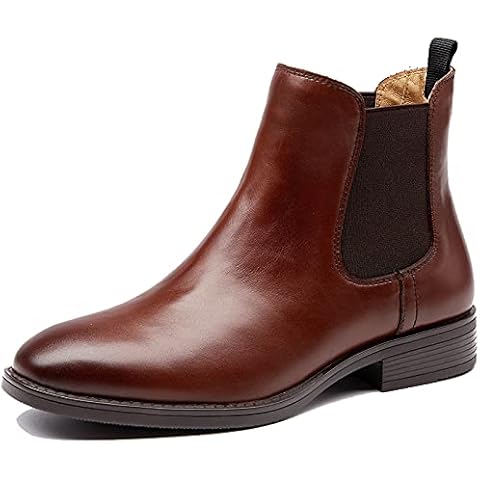 U-lite Women's Comfortable Brogue Chelsea Ankle Boots Cover