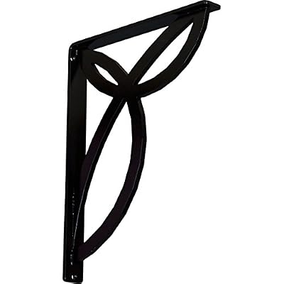 Ekena Millwork BKTM01X12X15SVE 1 2" W x 12" D x 15" H Versailles Wrought Iron Bracket (Single Center Brace)