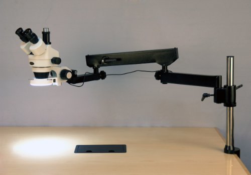 image for AmScope SM-8TW2-144S Professional Trinocular Stereo Zoom Microscope, W