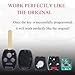 MechanMagic Key Fob Remote Head Key Replacement Fits for Honda Accord 2003 2004 2005 2006 2007 Keyless Entry Control Ignition Key (OUCG8D-380H-A 35118-SDA-A11 46 Chip)