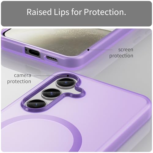 Coque Galaxy S24 Plus antichoc compatible charge sans fil induction rose - 4
