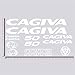 Kit d'autocollants compatibles Cagiva Mito 50 moto Decal choisissez couleur code 1301 (010 blanc)