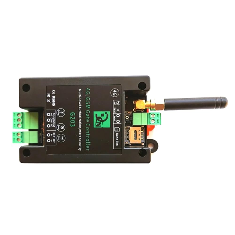 GSM 4G LTE Access Controller SMS APP Mando a distancia Interruptor de relé de encendido/apagado para puertas correderas automáticas