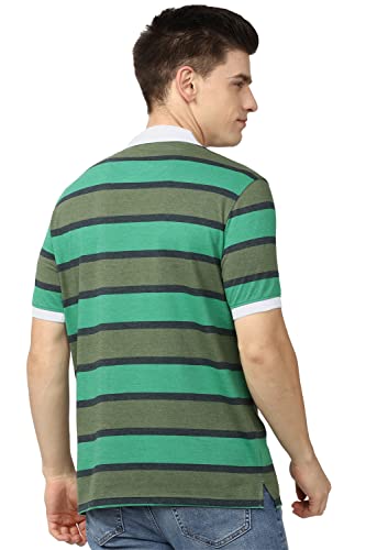 Image of Peter England Men's Cotton Blend Regular Fit Polo Shirt
