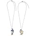 Bioworld Sonic The Hedgehog Jewelry Necklace Set Sonic and Tails Best Friend Necklaces Set For Women Men