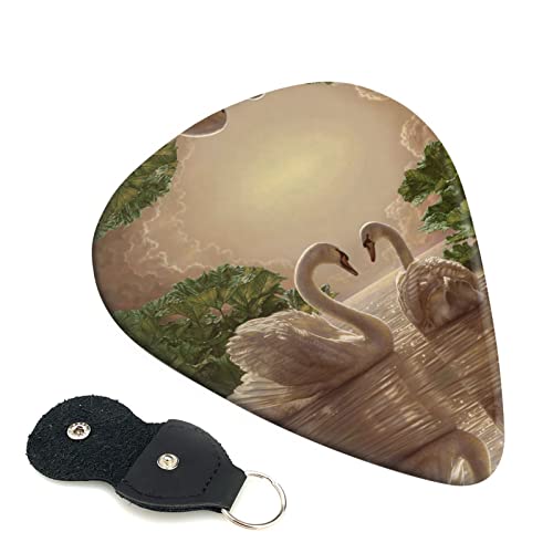 Swan Green Leaves Lot de 6 médiators pour guitare acoustique, guitare électrique, basse, ukulélé – fin, moyen et épais - Les Beatles, Paul McCartney, John Lennon, RIngo Starr, George Harrison Swan Green Leaves Lot de 6 médiators pour guitare acoustique, guitare électrique, basse, ukulélé – fin, moyen et épais