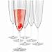 Plastic Champagne Flutes Disposable - Plastic Wine Glasses Set for Wedding - 6 oz Disposable Champagne Flutes - Plastic Champagne Glasses - Plastic Stemware - Mimosa Glasses - BPA Free Cups Set of 16