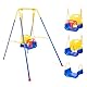 3-in-1 Babyschaukel mit Gestell mit 4 Sandsäcken,Kinderschaukel Outdoor Set mit Verstellbarem Seil,Babyschaukel 3 in 1 Kinderschaukel Babysitz,Outdoor/Indoor Schaukel Mit Klappbarem Metallständer