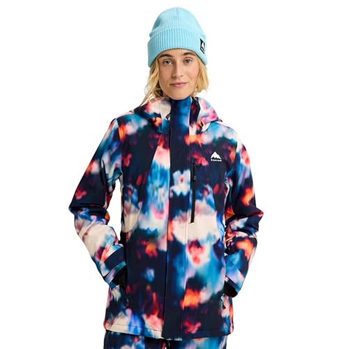 Burton Women’s Reserve 2-Layer Insulated Stretch Jacket – Waterproof Winter Snowboard Jacket with Hood – Floral Blur, Medium