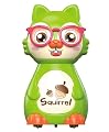 IndusBay® Cute Sliding Squirrel Car Press & Release Inertia Press Run Slide Mini Cartoon Squirel Wind Up Toys for Infant