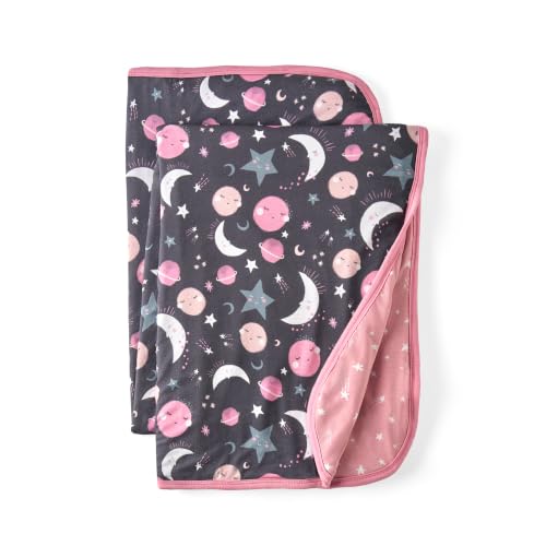 Image of Little Sleepies Cloud Blanket, 50 inch x 50 inch, Large, Pink to the Moon & Back
