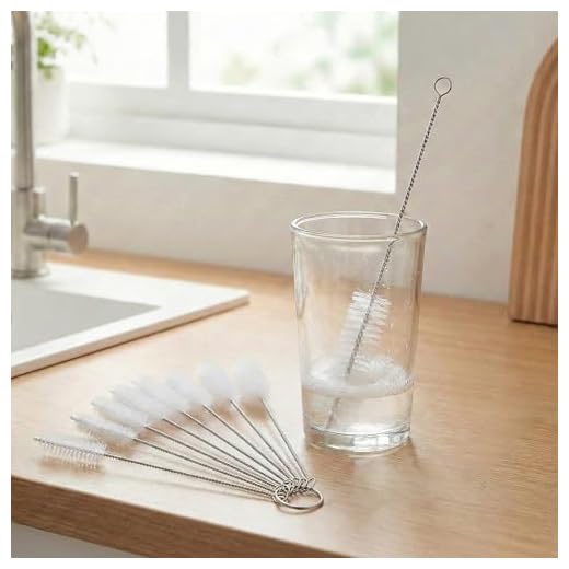 Nylon Cleaning Brushes Set, 8-Piece Small Detail Brushes for Precision Cleaning, Pipe, Electronics, and Household Cleaning, Durable Nylon Bristles,White