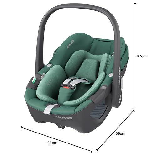 Miniatura 13 de Maxi-Cosi Pebble 360, Silla Coche Bebe I-Size, Silla Coche 360 Recien Nacido Con Giro De 360 Grados, 0-15 Meses 40-83 Cm , Climaflow, Arnés De Apertura Y Cierre Fácil, G-Cell, Essential Green