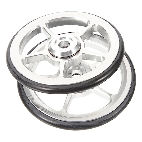 2pcs Multi Use Extension Wheels for Folding Bikes Sturdy Replacement Accessory for Compatible with Models Durable Convenient Outdoor