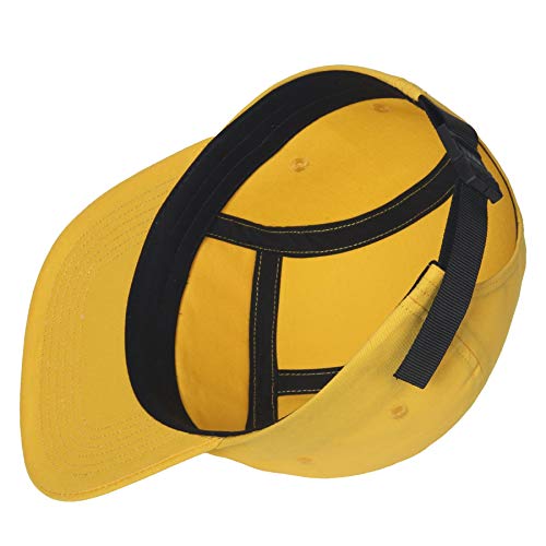 Image of 5 Panels Baseball Cap Classic Flat Bill Hat Cotton Short Flat Brim Caps