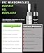 lemsper Windshield Repair Kit for Chips and Cracks, Rock Chip Repair Kit Windshield, Car Windshield Crack Repair Kit, for Daily Car Glass Maintenance, Quickly Repair Glass Cracks and Chips