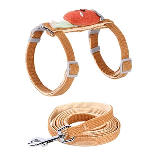 Ipetboom Coleira Peitoral Cachorros 1 Harness Ajustável Escape Proof Arreios Chicoteado Jaqueta de para Gatinho Coelho Laranja Coleira Cachorros Peitoral