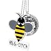 CH trade Fashion Bumblebee Bling Ball Car Pendant Decor Ornament Hanging Gift Rear View Mirror Accessories Auto Interior Dangle