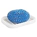 mDesign Silicone Kitchen Sink Storage Organizer Holder Tray for Sponges, Soap, Scrubber - Ribbed Base, Quick Dry, Waterproof, Non-Slip, Durable, Heat Resistant - Linelle Collection - 2 Pack - Clear