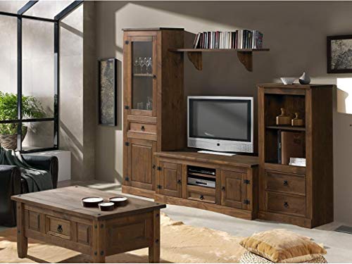 MUEBLES DELUXE ONLINE MEDITERRANEA Mueble Salón Rústico Modelo 1 - Salón Rústico...