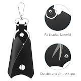 APOMOONS Batman 2 breloki do kluczy, etui na poliuretanu, organizator na klucze Batman, brelok z uchwytem, czarny, 17.5×10.5cm