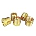 Nigo Brass Pipe Fitting, Hex Bushing (5 Pack, 3/8" NPT Male x 1/4" NPT Female)