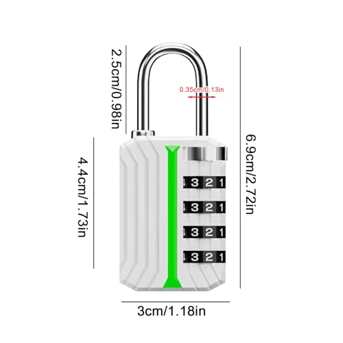 Candado para puerta exterior garaje porche antirrobo con combinación 7
