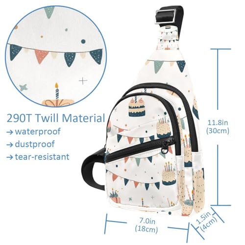 Men's Sling Backpack, Birthday cream cakes gift (14)4