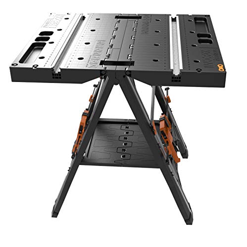 WORX Pegasus Multi-Function Work Table and Sawhorse with Quick Clamps and Holding Pegs – WX051