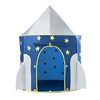 Kids Play Tent Rocket Ship Play Tent Pop Up Foldable Tents for Kid Gift for Girls Boys Indoor Outdoor Garden Tents for Kids