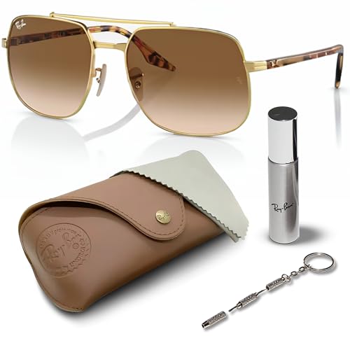 Ray-Ban RB3699 Square Shaped Sunglasses for Men & Women with Official RAYBAN Eyewear Kit