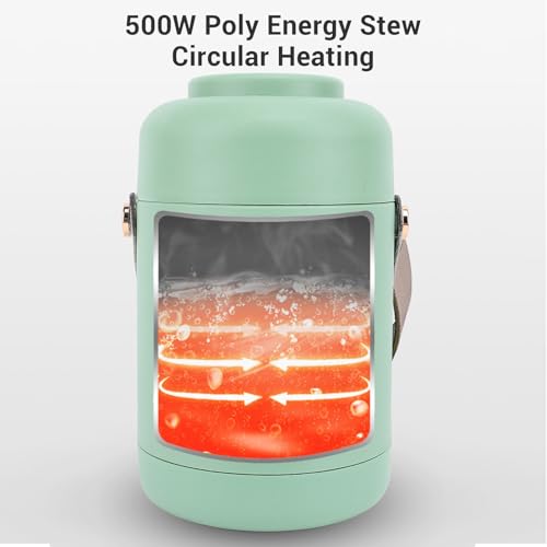 Olla eléctrica portátil 500W 800ml para viaje y oficina miniatura 2